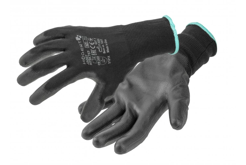 Munkaruha Högert JAGST Munkavédelmi kesztyű fekete 12 pár/csomag 10