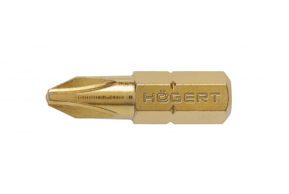KIFUTÓ KIFUTOTT Szerszám Högert Bitfej 25mm, PZ1, S2, DIN3126,  5db/csomag, titán bevonattal