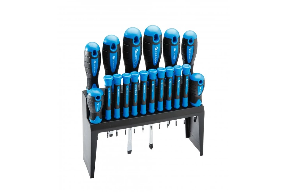 Szerszám Högert Csavarhúzó szett,  12db-os, Crv, SL2, SL2,5, SL3, SL5, SL6, PH00, PH0, PH1, PH2, álvánnyal