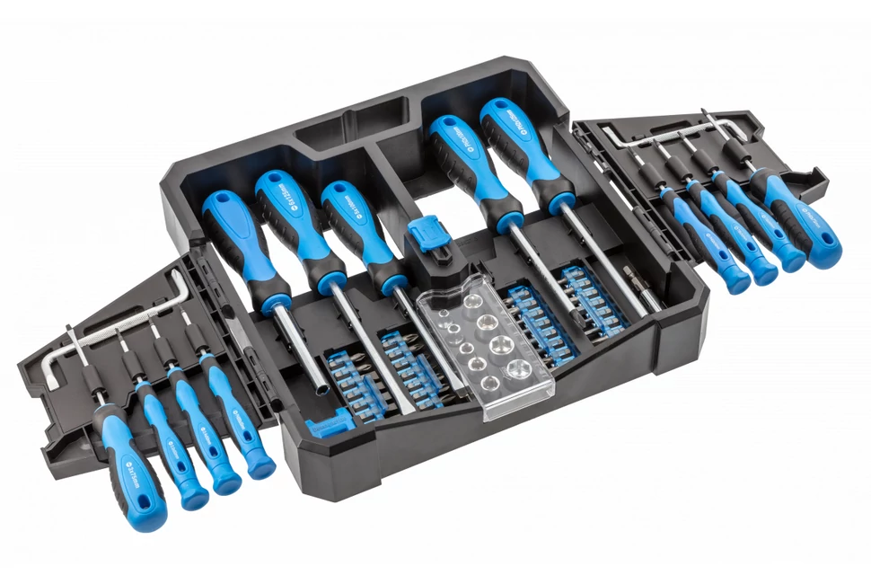 Szerszám Högert Csavarhúzó szett, 64db-os, Crv, bitekkel