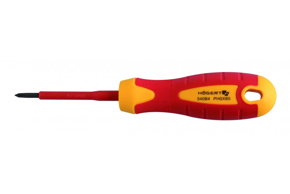 Szerszám Högert Csavarhúzó, PH0, S2,  60/148mm, szigetelt 1000V