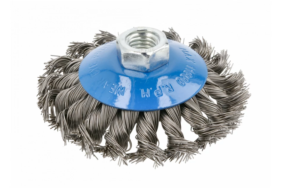 Szerszám Högert Csiszoló korong, drótos, oldalkevés, acél dróttal, 100mm, sarokcsiszolóhoz