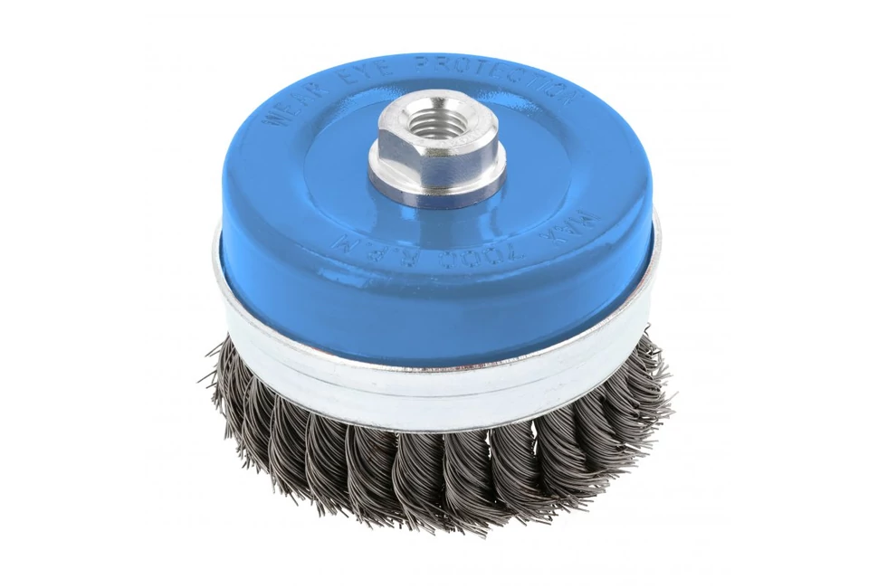 Szerszám Högert Csiszoló korong, drótos, végkefés, acél dróttal, 100mm, sarokcsiszolóhoz