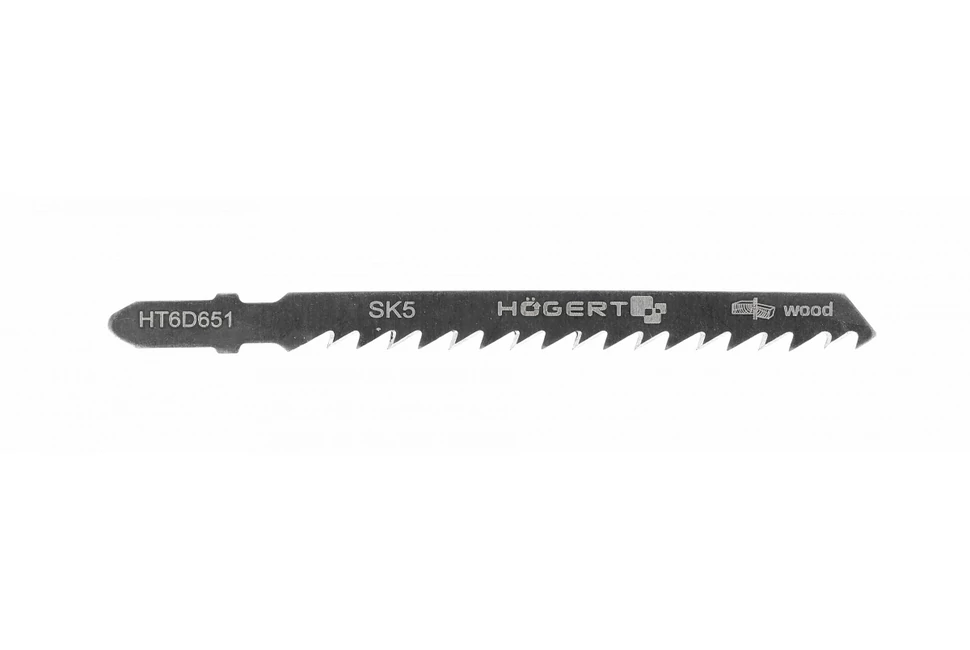Szerszám Högert Dekopír fűrészlap,  75/100mm, fa, SK5,  6 TPI, 5db/csomag