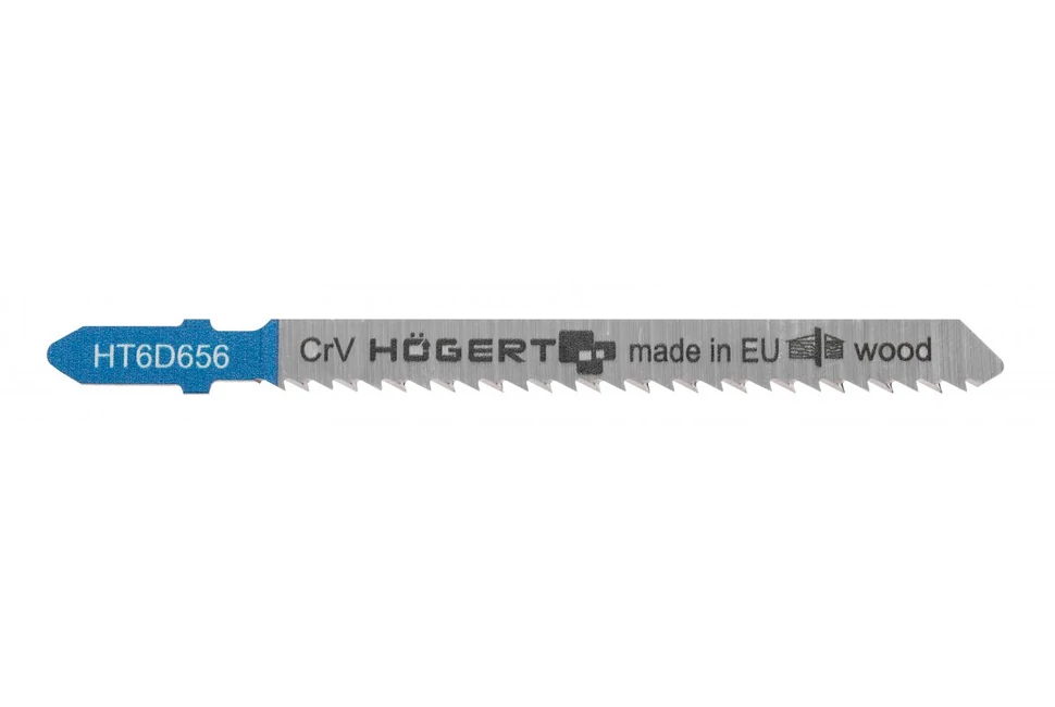 Szerszám Högert Dekopír fűrészlap,  75/100mm, fa, Crv, 10 TPI, 2db/csomag, max 40mm