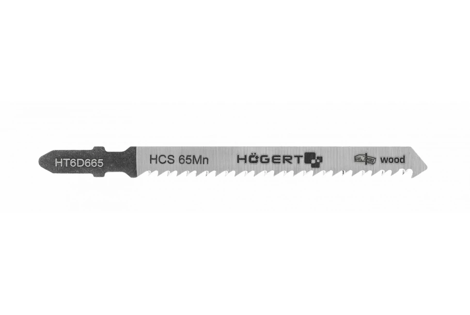 Szerszám Högert Dekopír fűrészlap,  75/100mm, fa, HCS 65Mn, 10 TPI, 5db/csomag, max 30mm