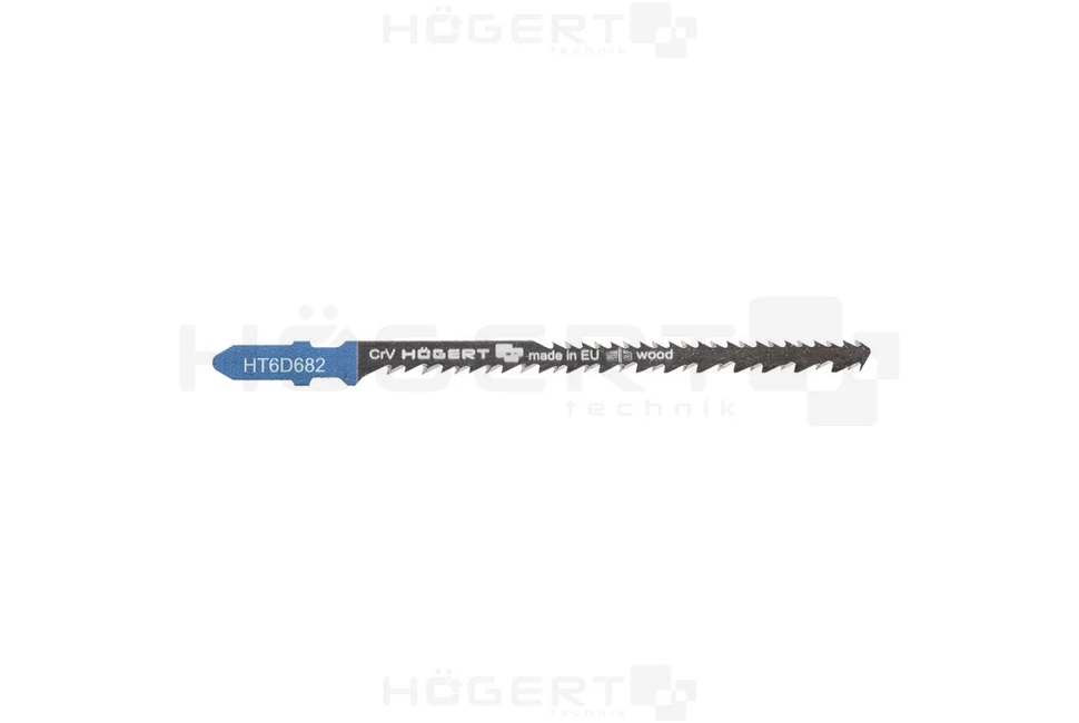 Szerszám Högert Dekopír fűrészlap,  95/115mm, fa, Crv, 8/11 TPI, 2db/csomag, íves vágáshoz, max 60mm