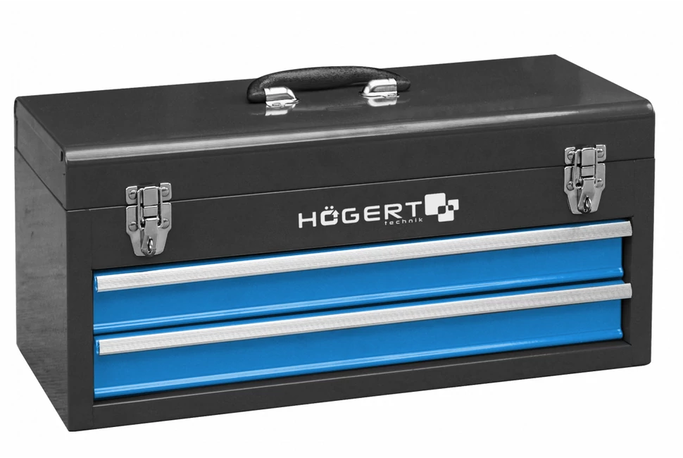 Szerszám Högert Tároló, szerszámosláda, 2 fiókkal, 520x255x218mm