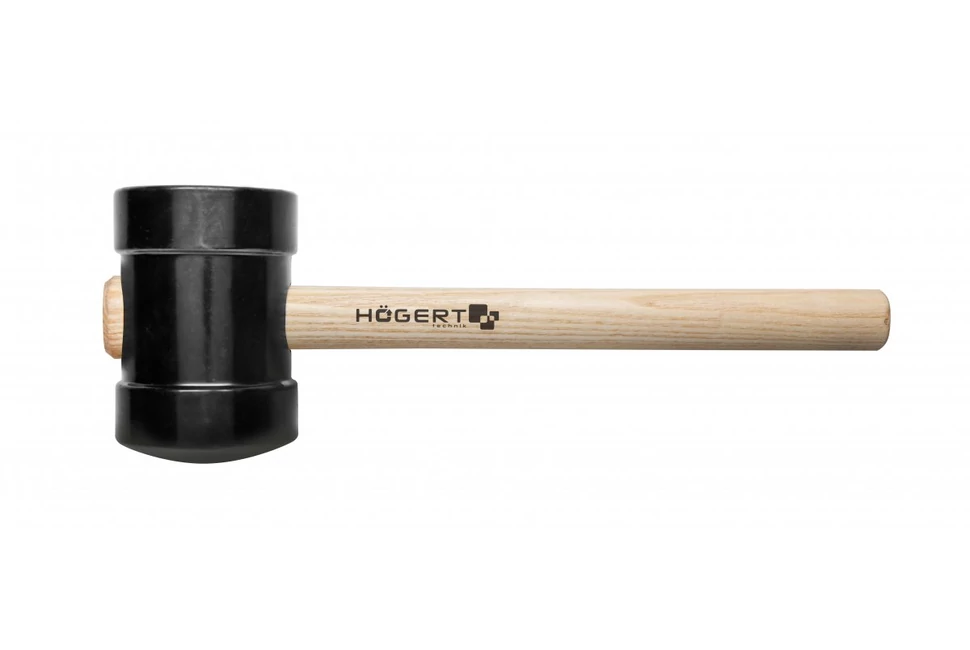 Szerszám Högert Kalapács gumi, fa nyéllel,  800g