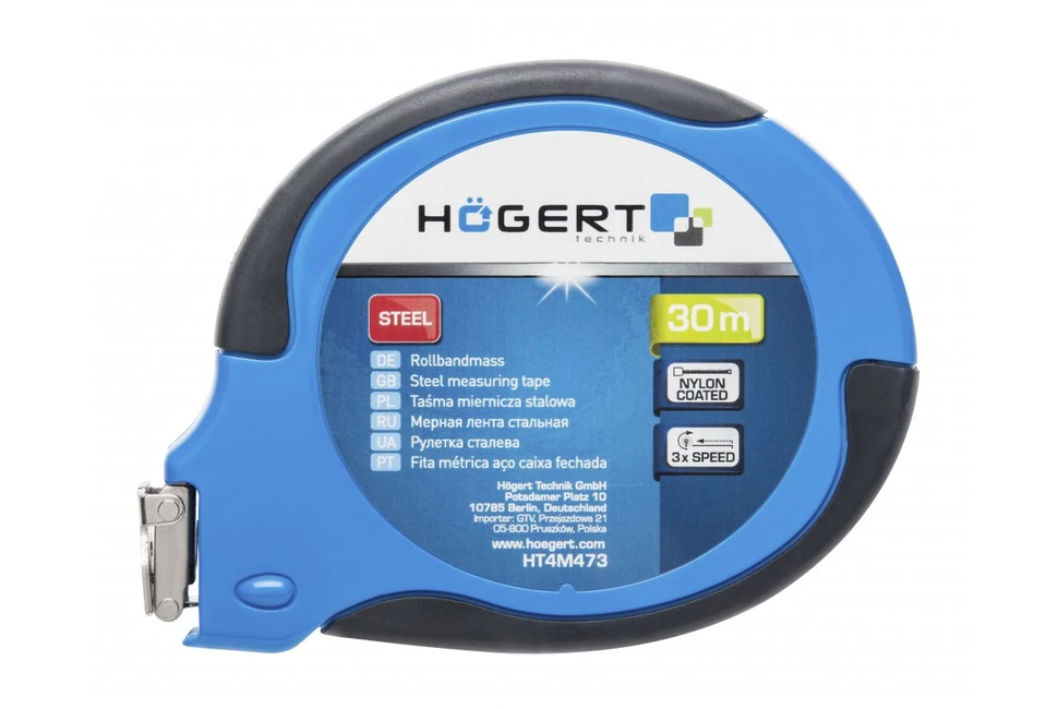 Szerszám Högert Mérőszalag, 30fm, 9,5mm