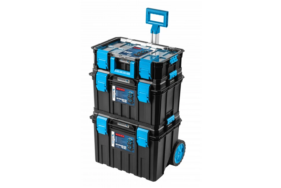 Szerszám Högert Tároló Modular Toolbox koffer kerekes, 120kg teherbírás