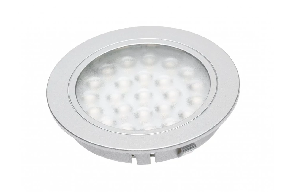 LED Lámpatest ALVARO meleg fehér, 12V DC, 1.7W, 24 SMD3528, 3000K, 130 lm,  2 méteres kábel miniAMP, alumínium, műanyag házzal