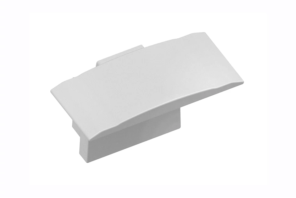 LED Profil végzáró, GLAXMW mini, magas, bemarható, 10 db/csomag, szürke