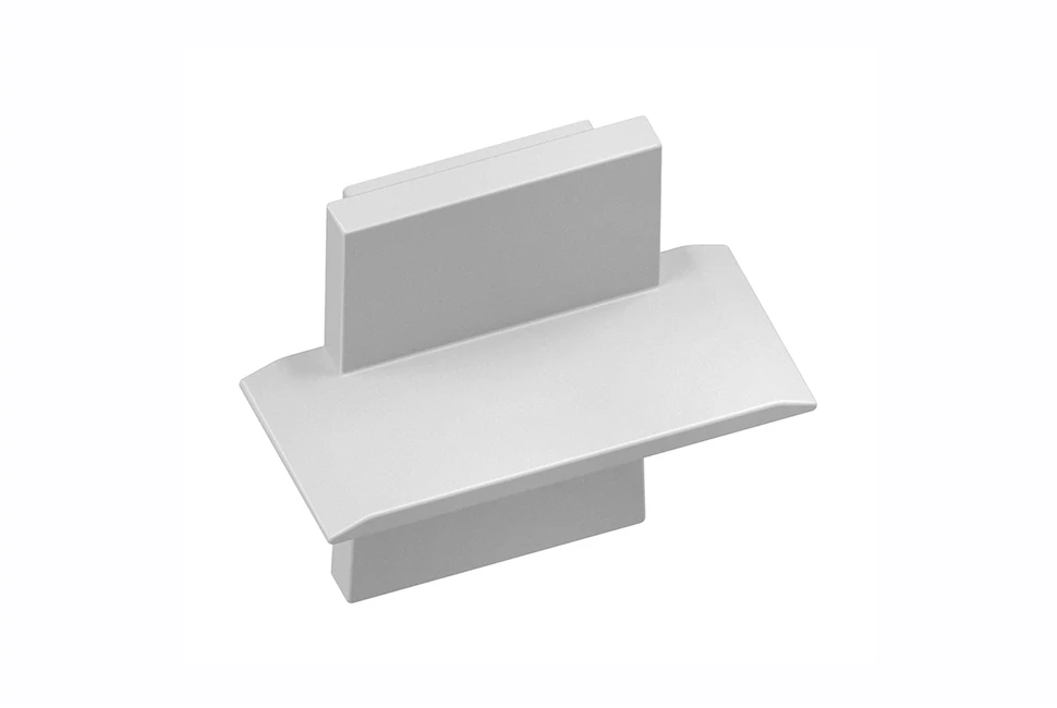 LED Profil végzáró, GLAXMW mini, magas, bemarható, 10 db/csomag, szürke, négyszögletes takaró esetén
