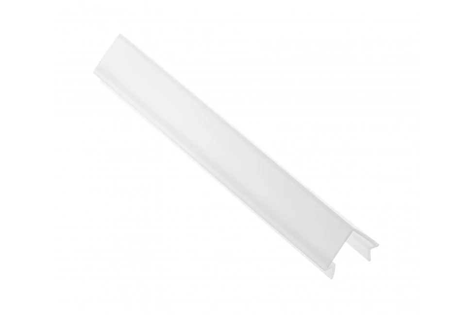 LED profil takaró, GLAX mini, 3fm, háromszögletű, opál