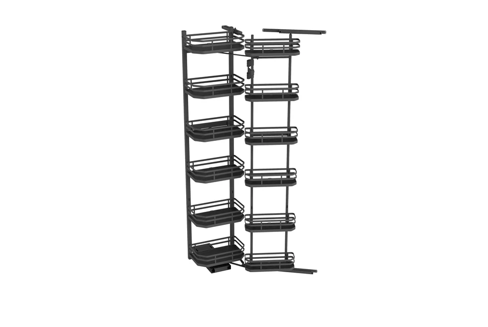 Konyhai fémrács, kamravasalat, 450mm, antracit, csillapított záródás, 12 kosár SIGE, Infinity Plus 230A