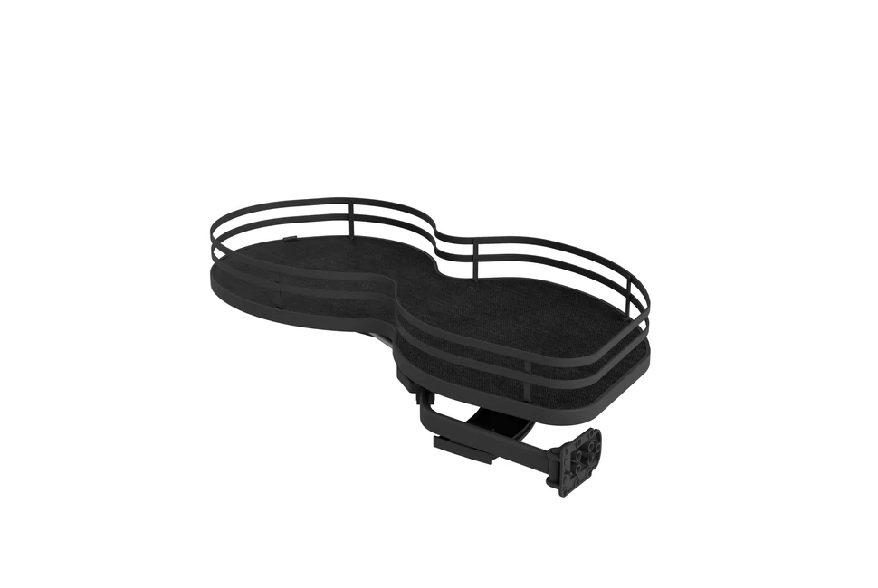 Konyhai fémrács, sarokszekrénybe, jobbos, Nuvola vesetál, antracit, 1000mm, 600mm ajtó szélesség, Sige Infinity Plus 371