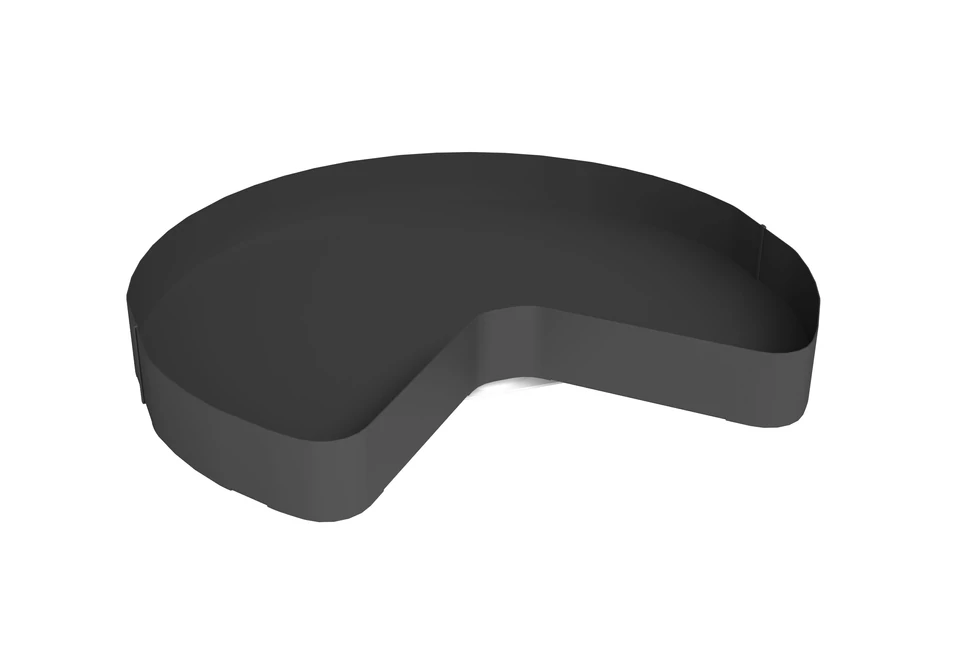 Konyhai fémrács, sarokszekrénybe, 3/4 kör kosár, 700mm átmérő, 350mm ajtókhoz, Sige PRO LINE 363