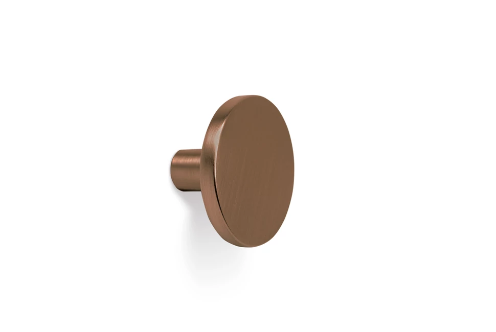 Fogantyú  Viefe COMO gomb, fém, csiszolt bronz