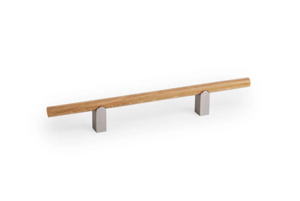 Fogantyú  Viefe KUMO WOOD  128mm, alumínium-fa, szálcsiszolt - tölgy