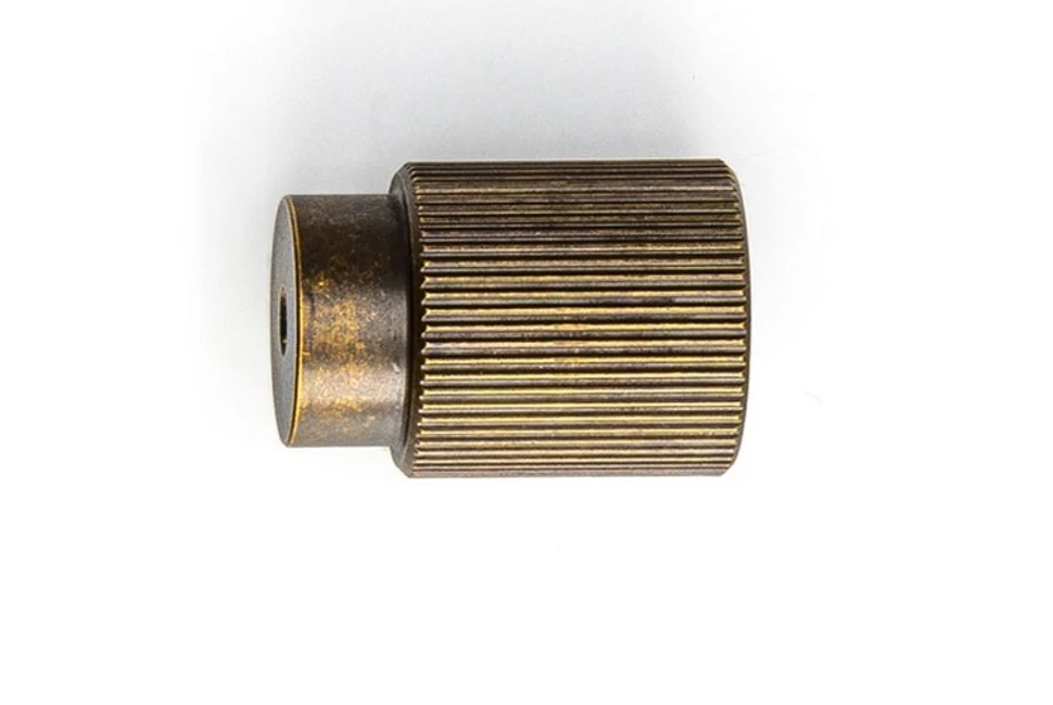 Fogantyú  Viefe ARPA gomb 22mm, alumínium, rusztikus sárgaréz