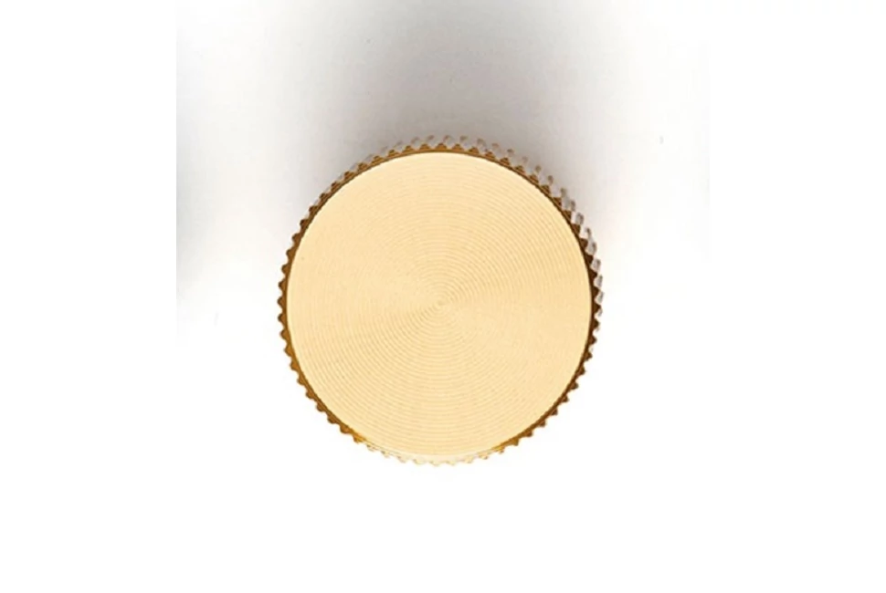 Fogantyú  Viefe ARPA gomb 22mm, alumínium, csiszolt sötét sárgaréz