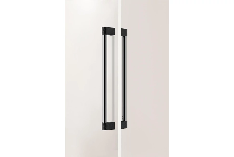 Fogantyú  Viefe CASEY BIG kétoldalról szerelhető 416mm, alumínium, texturált láva fekete-  polírozott titán fekete