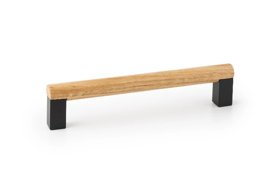 Fogantyú  Viefe ETO  160mm, alumínium-fa, csiszolt láva szürke - tölgy
