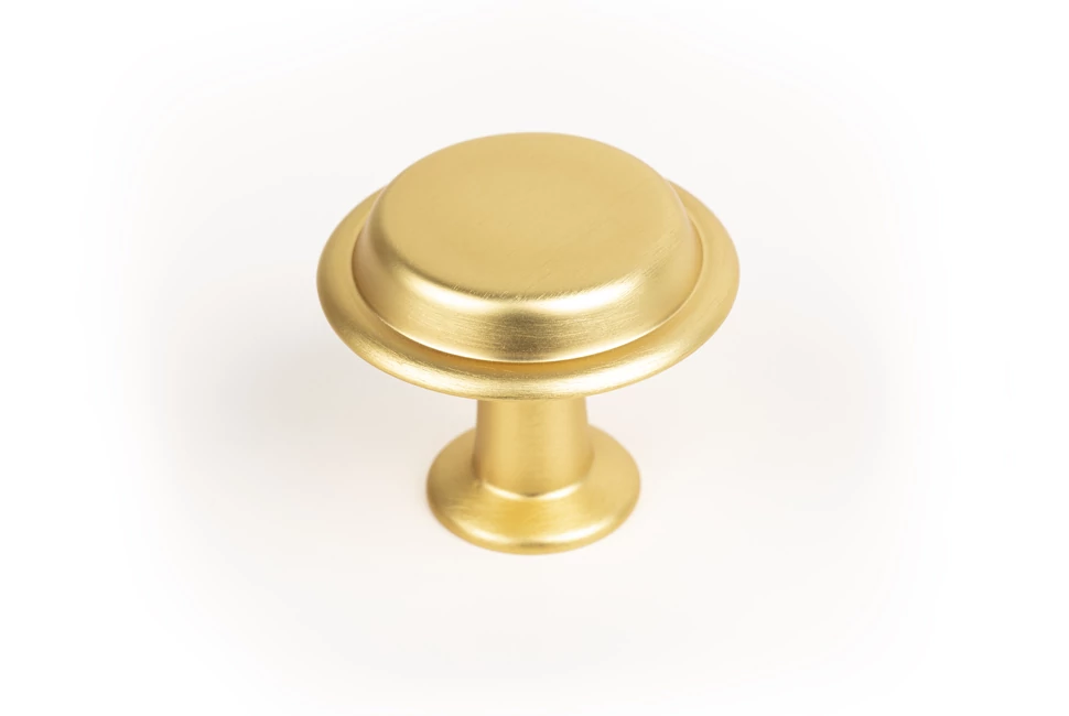 Fogantyú  Viefe LAND gomb, fém, csiszolt arany