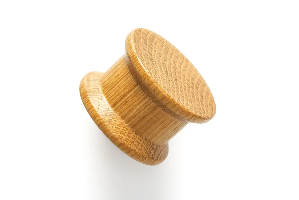 Fogantyú  Viefe OH!  gomb, fa, 40mm, tölgy