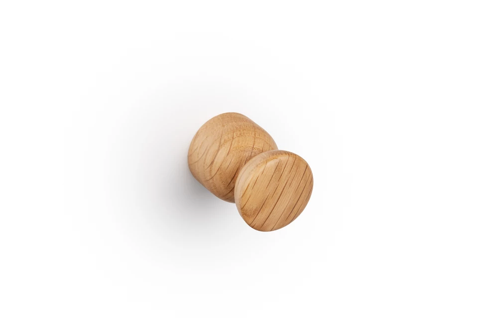 Fogantyú  Viefe PIECE gomb, D25, fa, tölgy