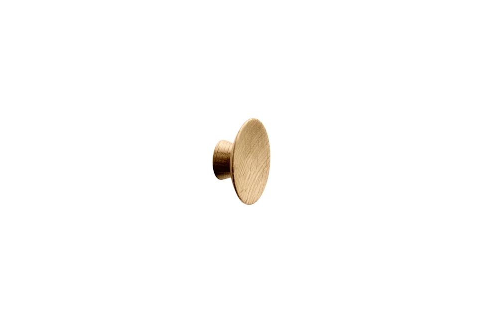 Fogantyú Furnipart OLYMPIA gomb, 50mm, fa, lakkozott tölgy