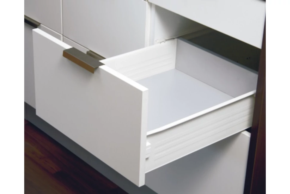 Fiókoldal  Impaz 117x450mm, részleges kihúzású, fehér, 30kg