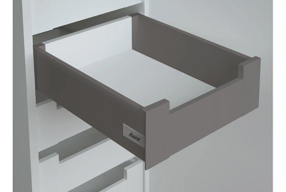Fiókoldal   RITMA CUBE belső fiók, T, metál szürke, 500mm, 35kg
