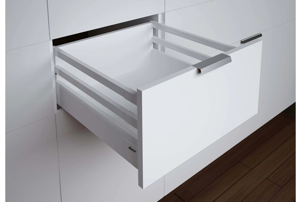 Fiókoldal   RITMA CUBE  H, dupla szögetes korlátos, fehér, 270mm, 35kg