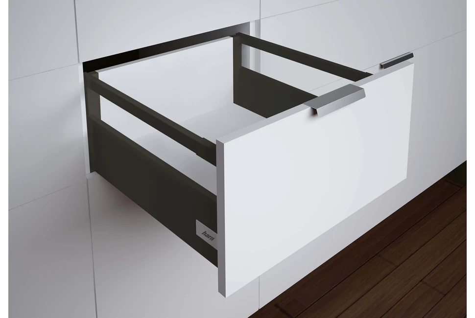 Fiókoldal   RITMA CUBE  TH2, szimpla szögletes korlátos, ólom szürke, 400mm, 35kg