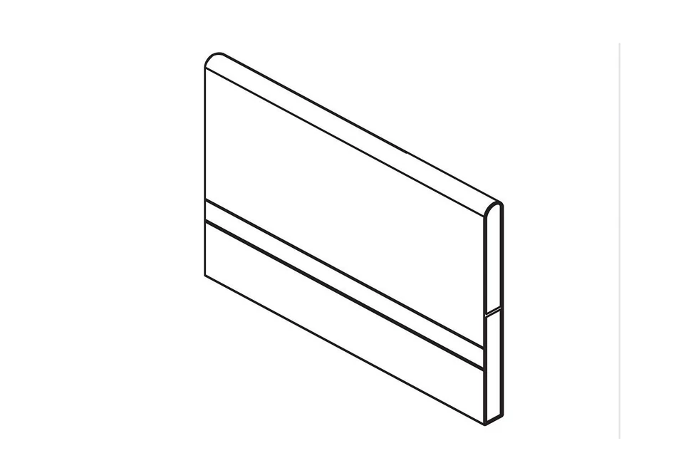 RITMA CUBE fiókelválasztó panel négyszög korláthoz, ólom szürke